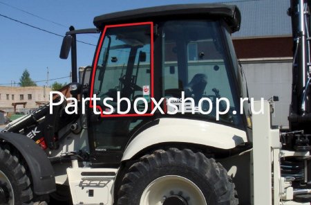 Стекло дверное верхнее левое Hidromek 102B, 102S, 105 с 2011 г. KMK